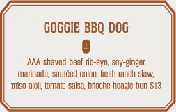 Goggie BBQ DOG